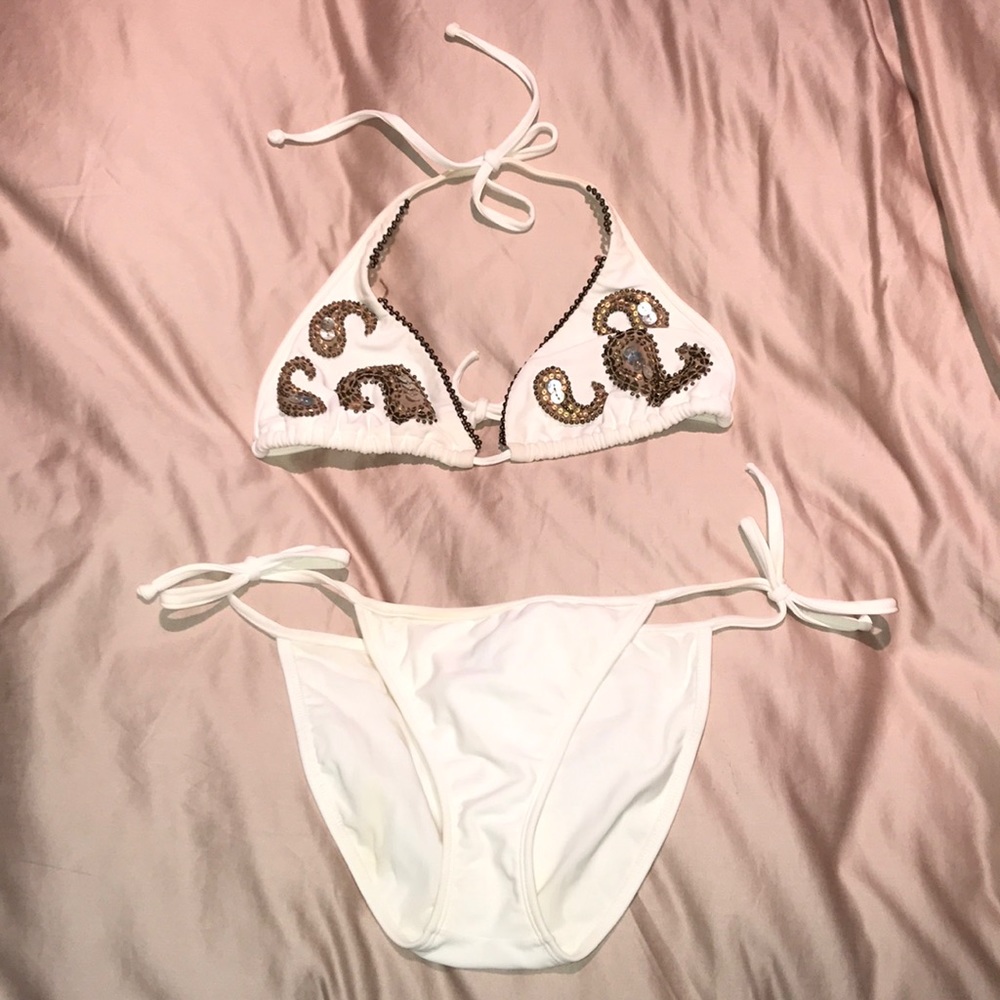 AUTHENTIC Vix by Paula Hermanny White Bikini